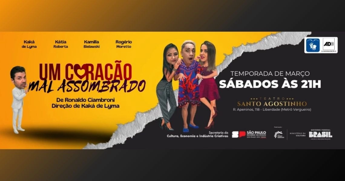 Capa UM CORAÇÃO MAL ASSOMBRADO